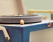 retro photograph 8x8 print - Songbird - vintage record player print modern decor gift idea