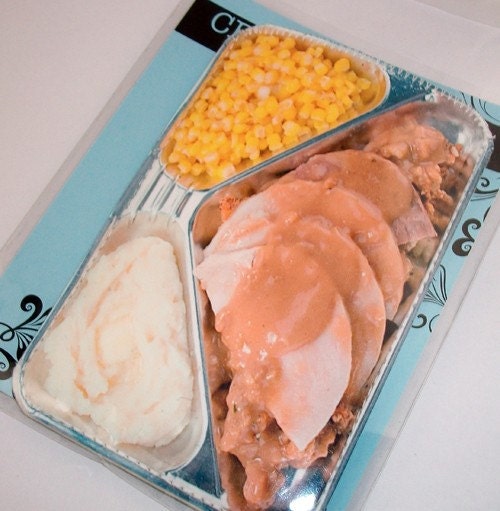 Retro TV Dinner Turkey Corn and Mash Potatoes Gadget Case - iPhone MP3 iTouch Cell Phones