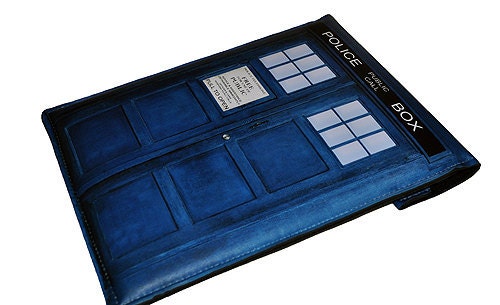 iPad Case British Blue Police Box  Fits iPad 1 iPad 2
