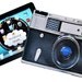 iPad Case Camera Retro Black and Silver Case Fits iPad 1 iPad 2