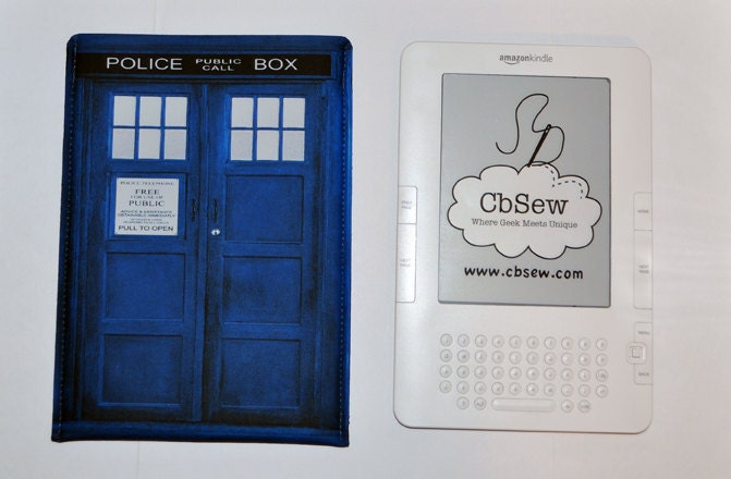 Kindle Case / Kindle 2 Case /Nook Color / Kobo Case / British Police Box UK