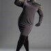 JIBRI Plus Size Black Miltary Inspired Dress w Shoulder Detail Hold for Sarah