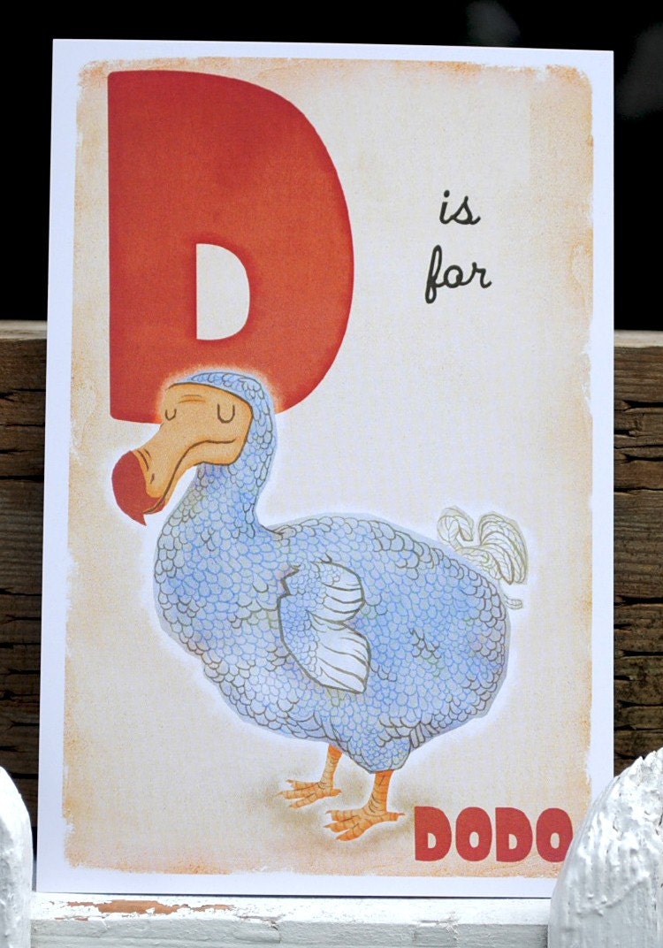 D is for Dodo - 4x6