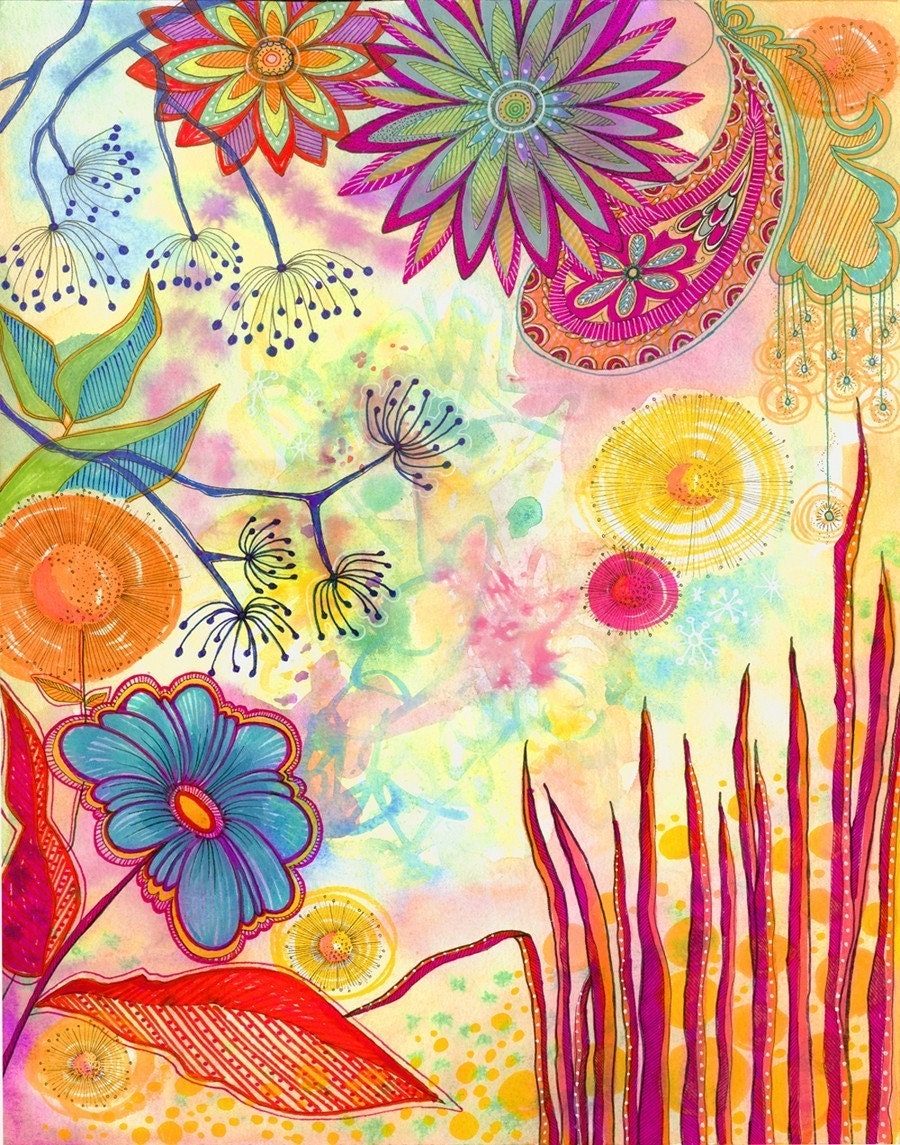 Hot Pink Rain Forest - PRINT