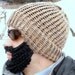 tan tweed bearded lumberjack hat