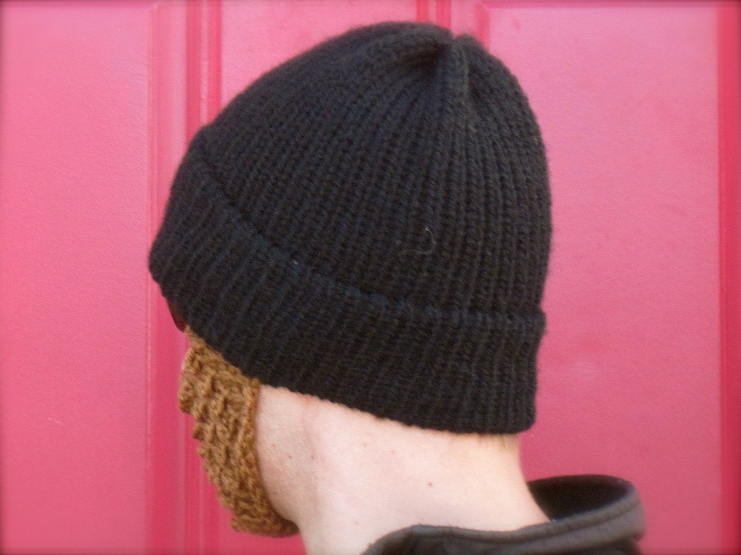 beard hat - basic black S/M