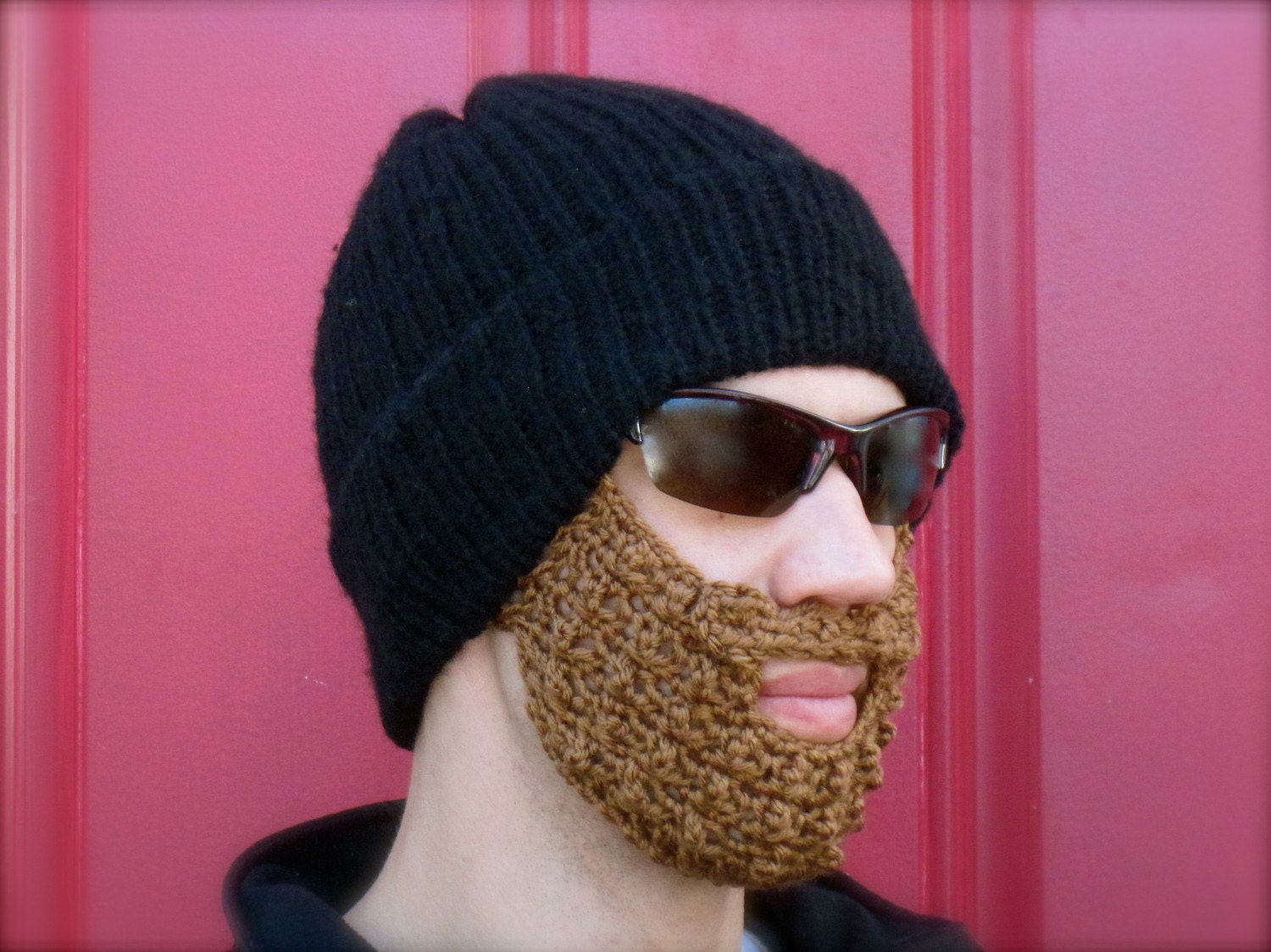 beard hat - basic black S/M