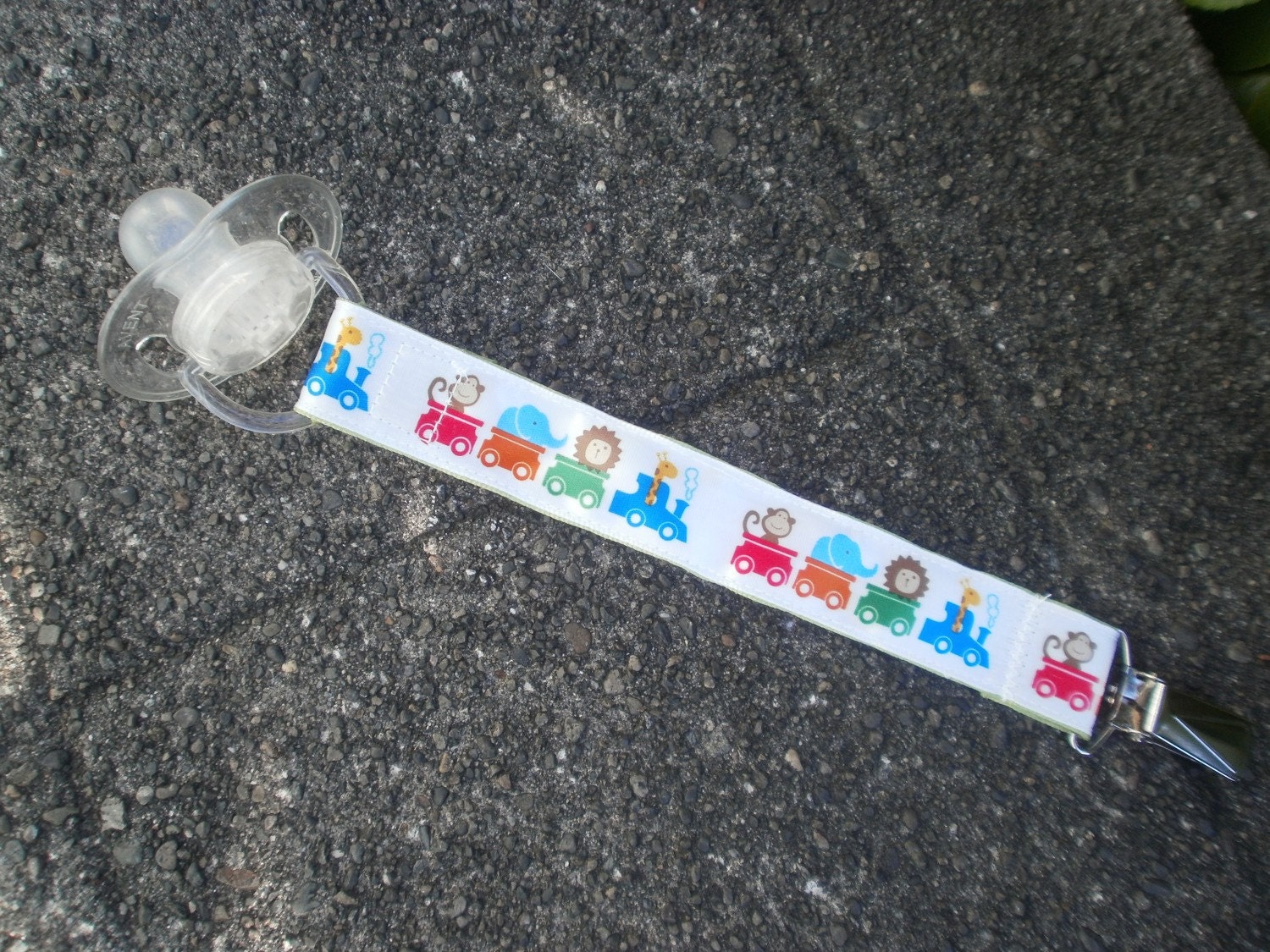 Personalized Circus Binky Clip