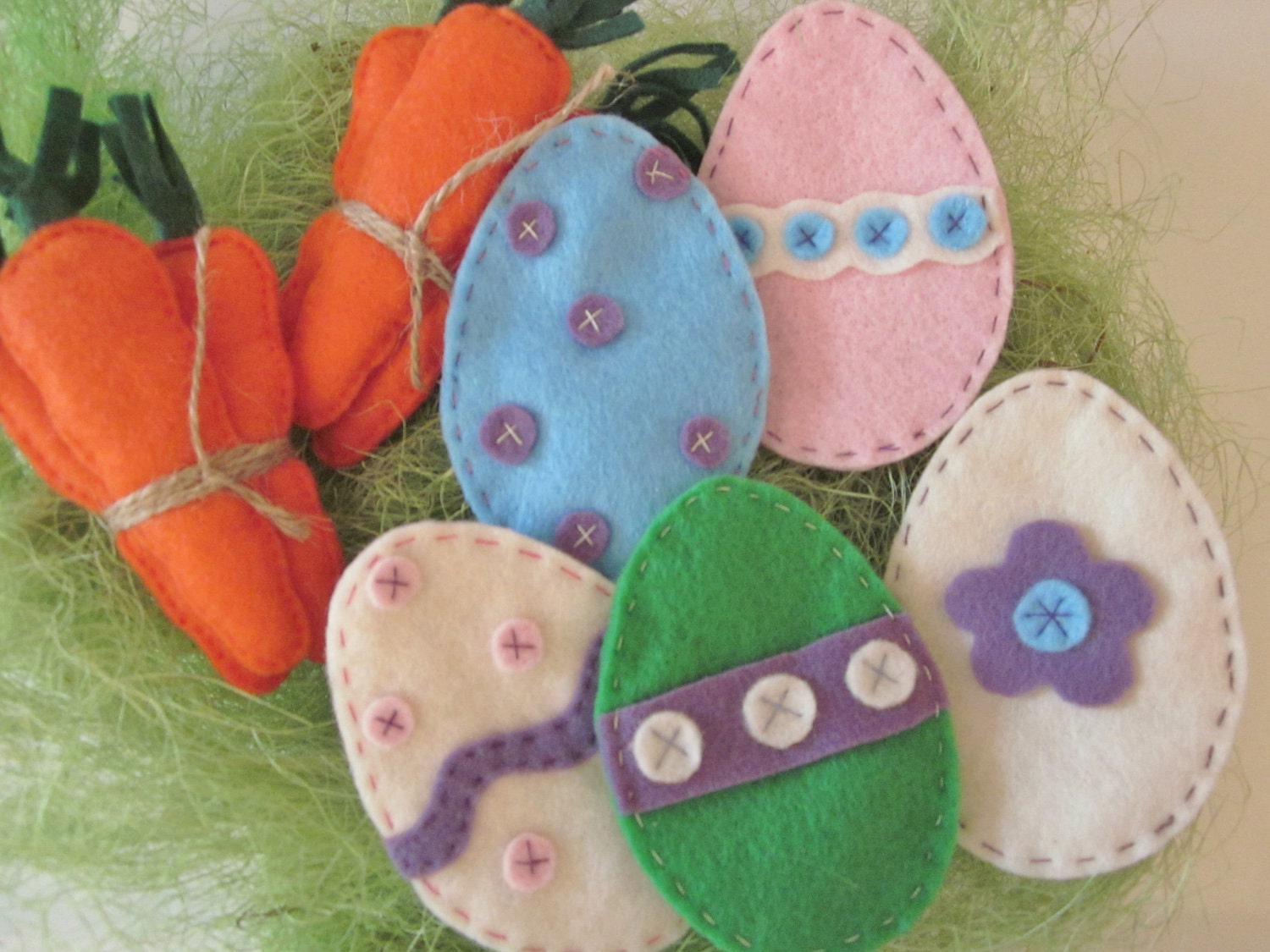 Fillable Felt Easter Eggs - For Mary (for 3)