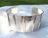 Superhero Silver Cuff Bracelet - Hand Forged from Tarnish Resistant Argentium Sterling Silver, Fold Formed Jewelry, Sterling Silver Cuff