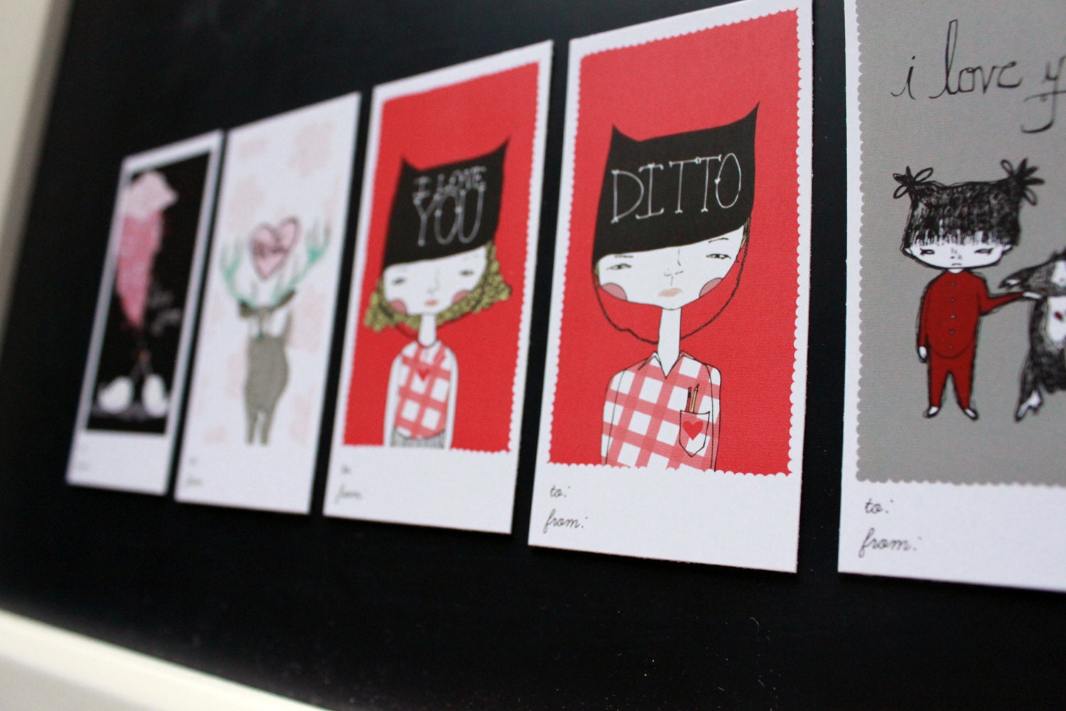 Assorted Mini Love Notes by Gingiber