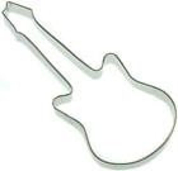 Guitar Cookie Cutter Rock and Roll Music