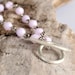 pink swarovski crystal beads bracelet