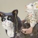 Mosaic Cat Sculpture on Wheels "Ratz-N-Katz"