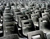Photograph A Sea of Gray Chairs in St. Peter's Square, Vatican City - HenaTayebPhotography