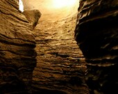 Ready To Ship Photograph Sepia Toned Narrow Stone Cave - 4x6