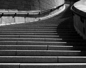 Photograph of Black and White Stairs in Montreal - 4x6