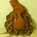 Handbag Painted Snake Fringe Tee-Pee-Toes Cracchiolo Designs of the Corn People