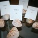 Reserved for Ann Wedding Reception Table Number Card Holder Natural Seashell