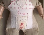 SALE - Altered art - assemblage - art doll - vintage composition doll