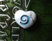 I Heart World of Warcraft inspired Hearthstone REAL STONE pendant with chain or cord