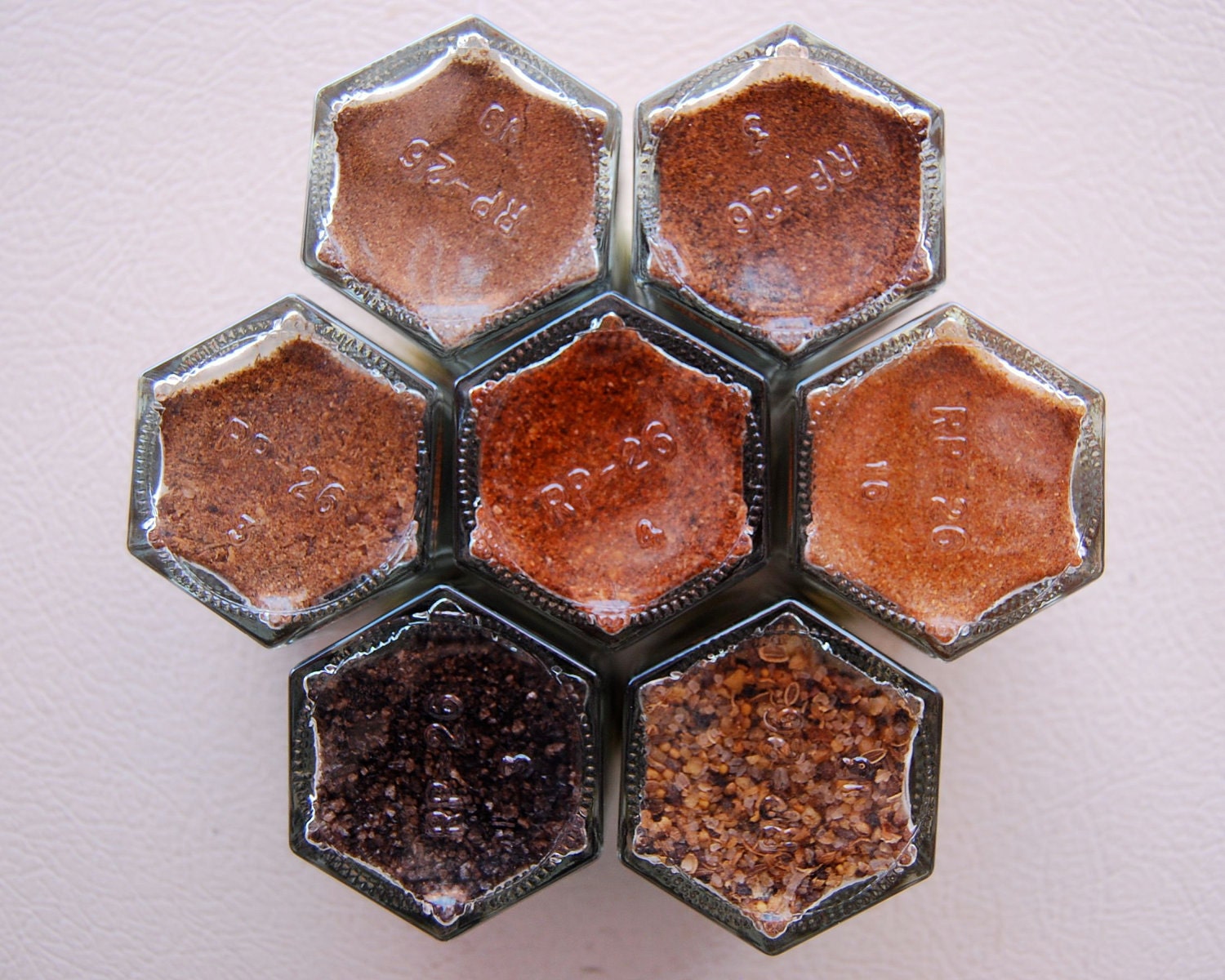 CARNIVORE KIT: 7 hand-stamped magnetic jars filled with ORGANIC seasonings for him. Holiday gift idea for Dad...