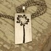 Blossom - Lions Tooth - Recycled silver necklace