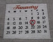 a custom calendar for your project... choose your date
