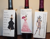 Wine Bottle Gift Tags with Oscar Wilde Quotes