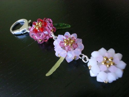 Swarovski Sakura Trio Bag Charm