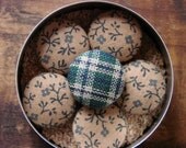 Country Blue Floral Pushpins
