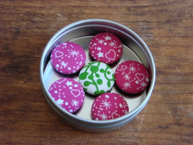 Pink Firework Magnets