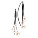 White Cultured Pearl Bridal Earrings in Stainless Steel Wires
