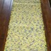 Rag Rug Table Runner, Handwoven - Yellow Multi (Inv. Id 05-0801)