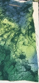 Rag Rug, Handwoven - Green on Green (Inv. ID 3-0490)