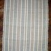 Cotton Yarn Rug, Handwoven - Pale Yellow w/ Green, Rust, Brown (Inv. ID 1-0480)