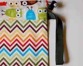 Baby Carrier Stuff Sack - Fits the ERGOBaby, Boba, TULA, Kinderpack, Moby and More - Chevron Owls