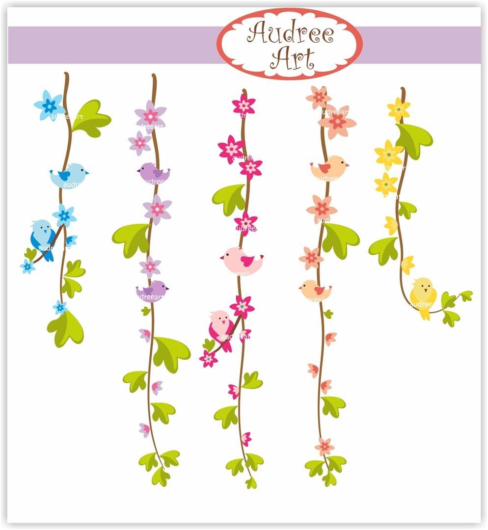 free flower vine clip art - photo #36