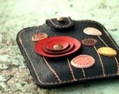 Leather iPhone 4s Case for Women - Poppy Meadow
