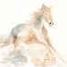 HORSE by DIMDI Original watercolor painting 10X8inchxxxxAll the animals that you wantxxxx
