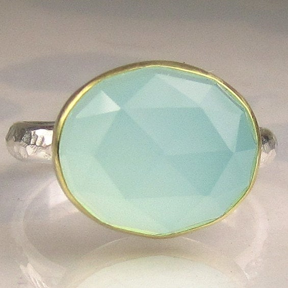 Chalcedony Ring Gold