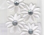3-d floral stickers, look like silk, but they're paper