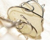 Charm Necklace -Lovley White Seaglass -salish Sea SeaglassCharm