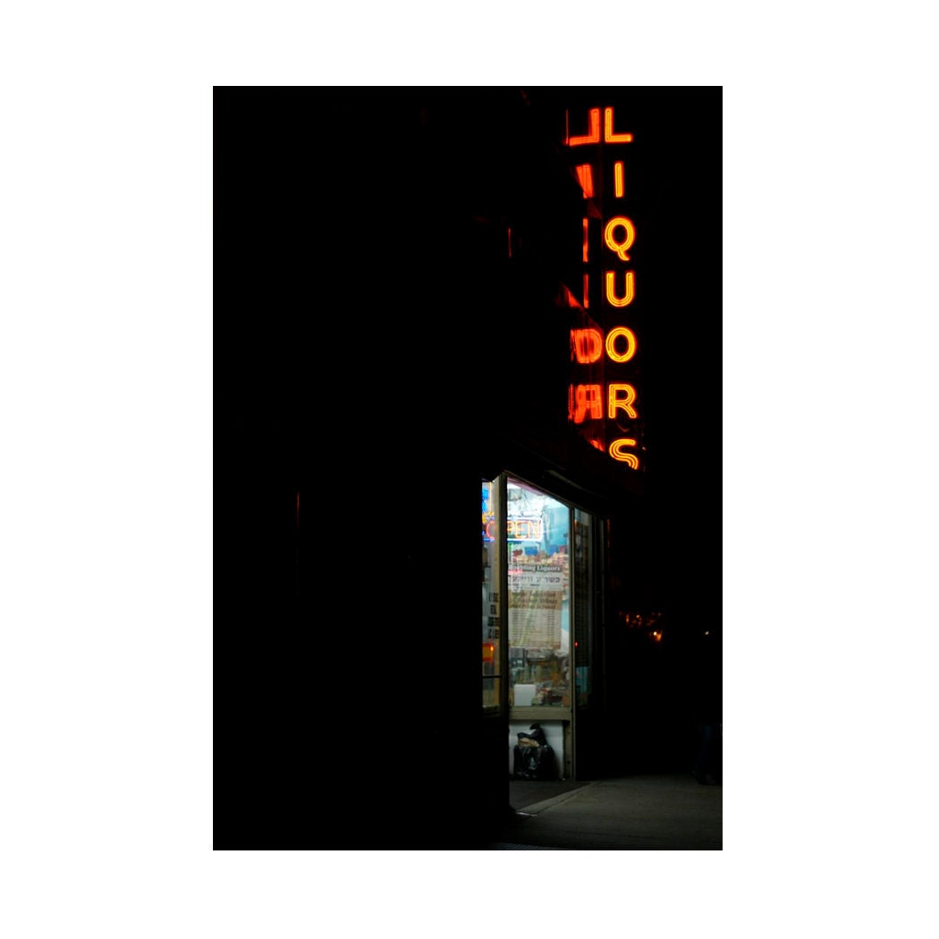 Roebling Liquors (4x6 Photo Print of Williamsburg, Brooklyn Neon)