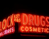 Block Drugs (13x19 Limited Edition Photo Print of Vintage East Village Neon)