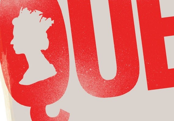 God Save The Queen A3 Jubilee Print