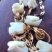 Vintage 60s Long Chain Necklace with Mother of Pearl Shells