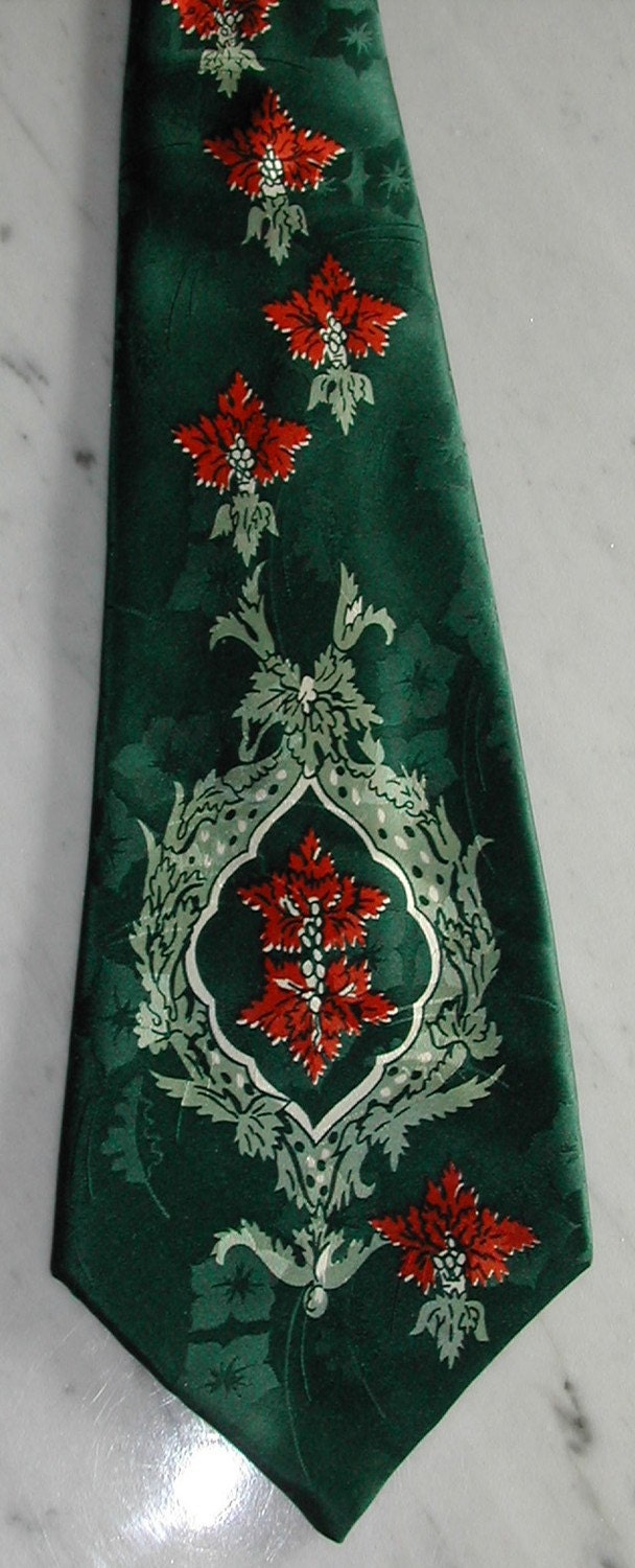 40s Vintage Zoot Suit Lindy Hop Swing dance 4 1/2 inches WIDE Silk Tie