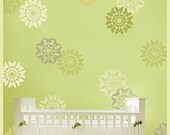 Stencils Butterfly Blooms 3pc Kit  size SM - Great for Nursery Decor - Reusable stencils