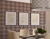 Houndstooth Wall Stencil - Large Reusable stencils for walls and crafts
